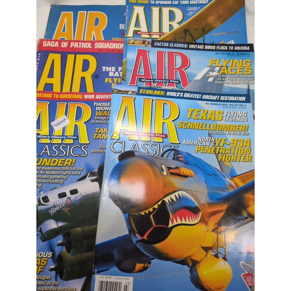 (6) Air Classics Magazines
